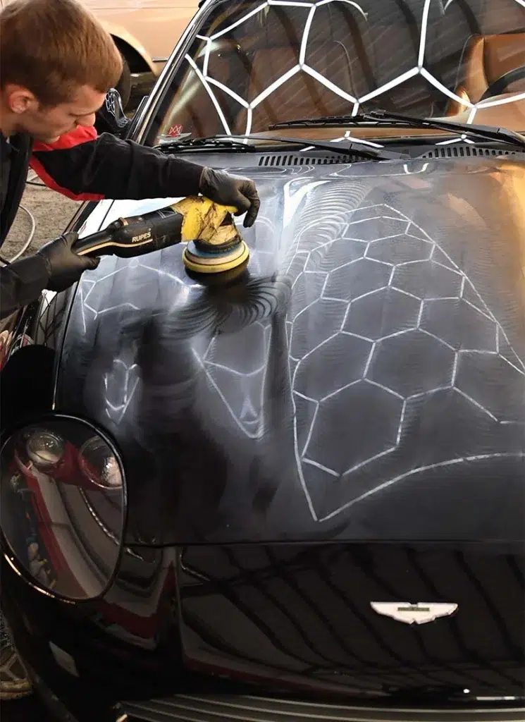 Aston Martin paint correction and detailing service