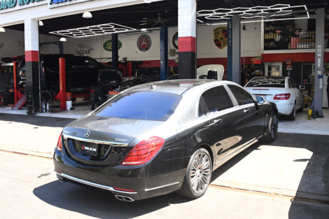 Maybach S600 Outside European Auto Service in Reseda Maybach S600 parked outside European Auto Service garage in Reseda, LA