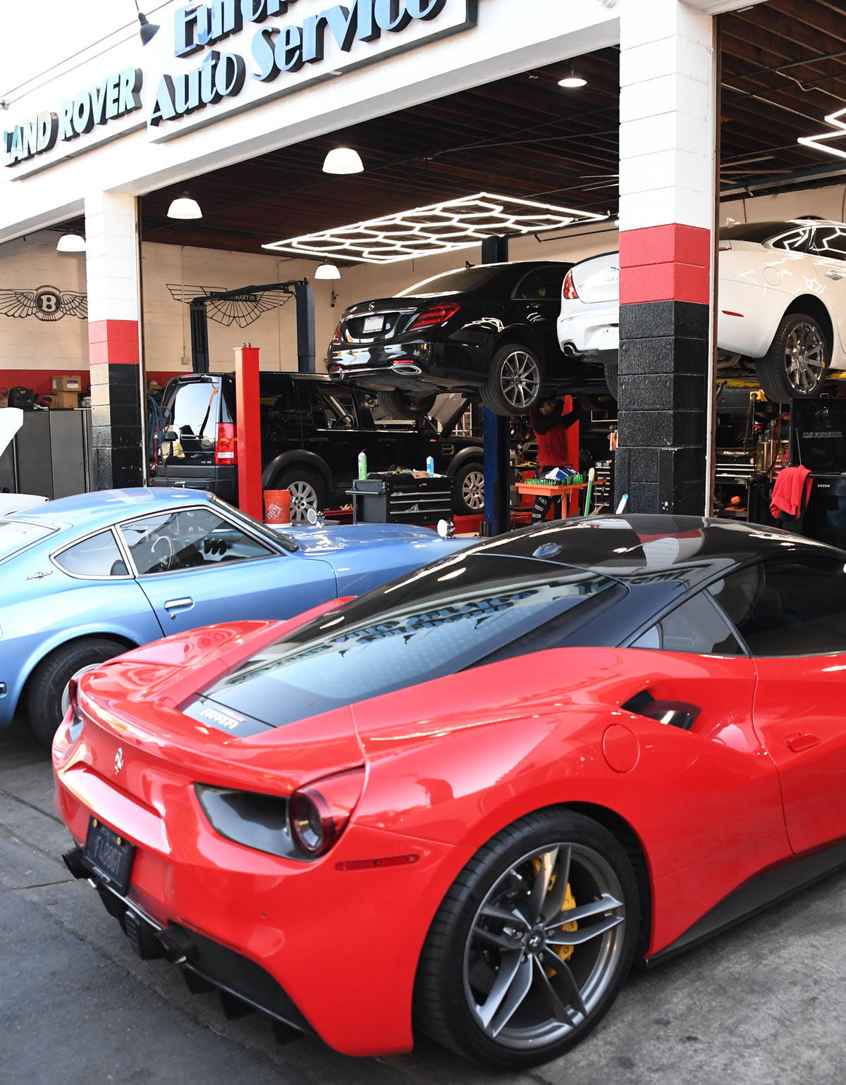 Ferrari serviced at European Auto Service independent Ferrari specialist in Reseda, Los Angeles