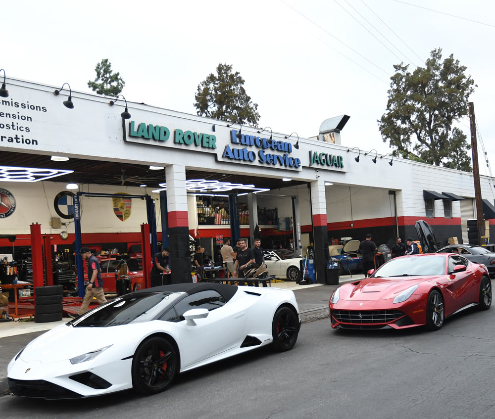 European auto service facility specializing in transmission and drivetrain repair for exotic and luxury vehicles