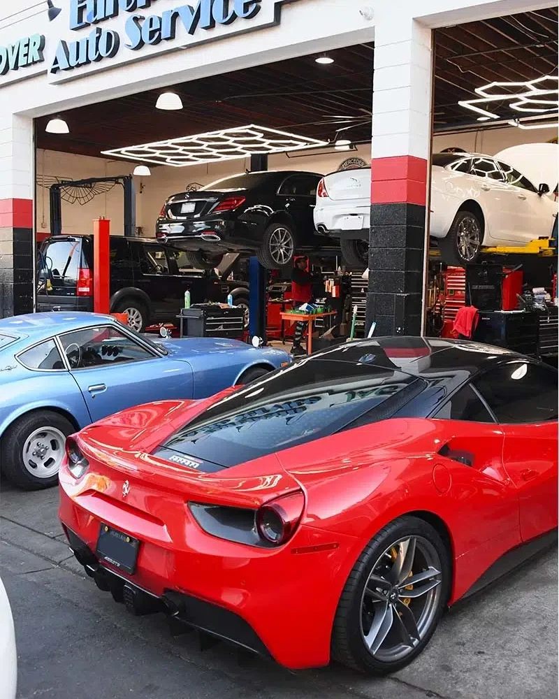 Ferrari 488 GTB serviced at European Auto Service in Reseda